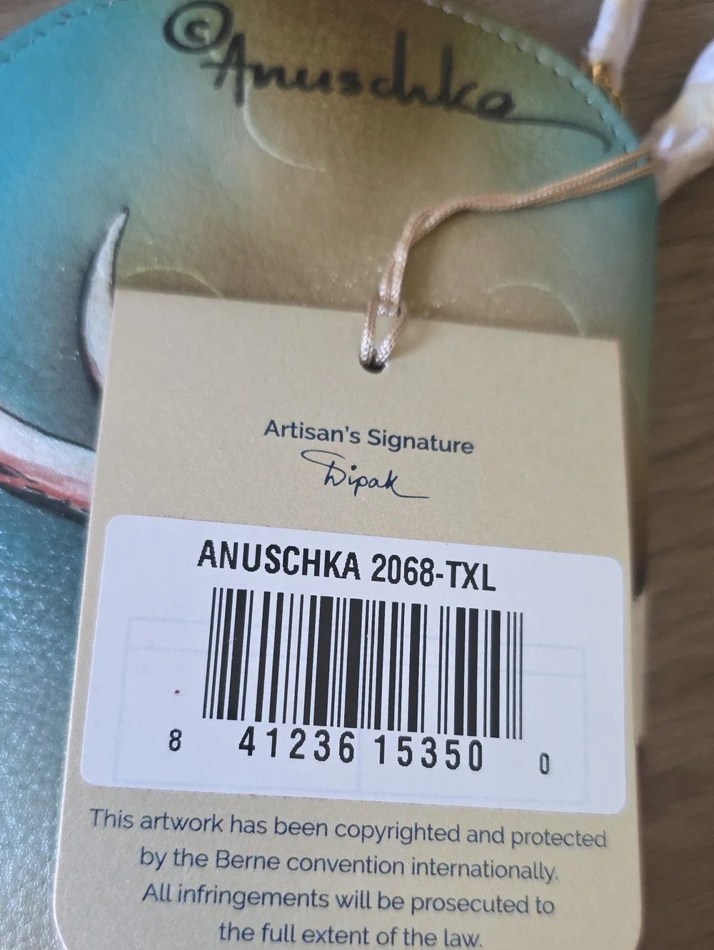 Anuschka Hand-Painted Longhorn Leather Pouch NWT